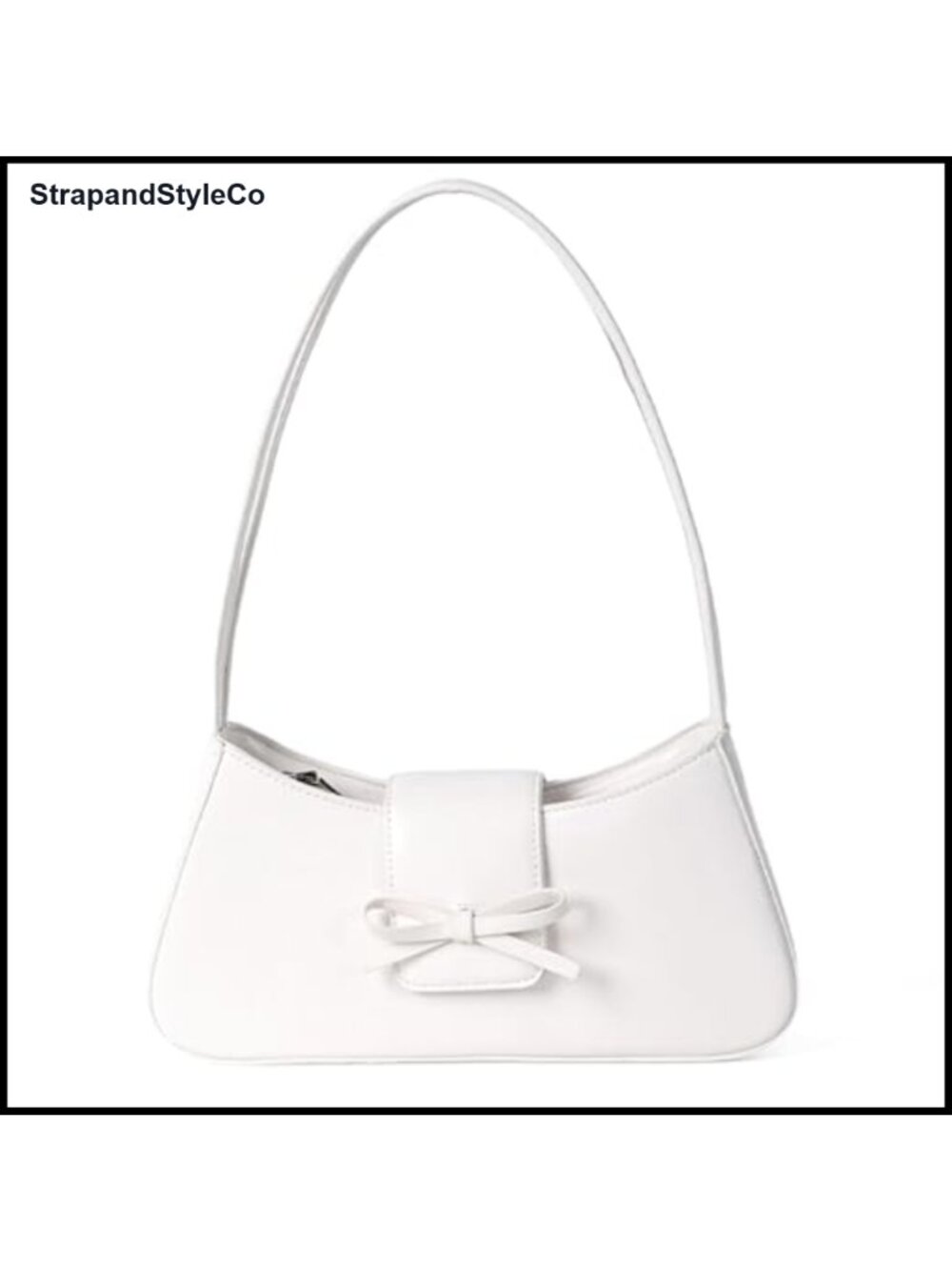 Patent PU Leather Bow Hobo Shoulder Bag Y2K Purse